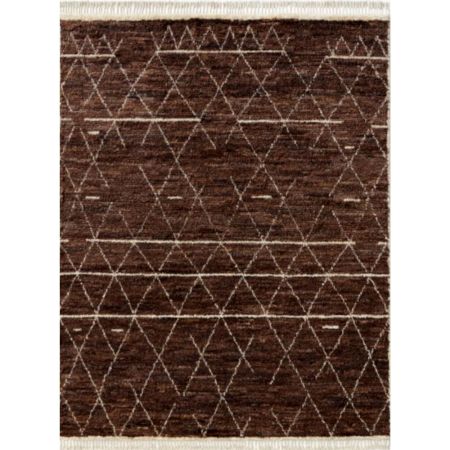 New Chalcoal Colour Moroccon Design Wool Rug